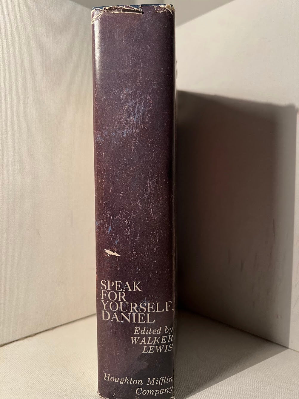 Speak For Yourself, Daniel: A Life of Webster in His Own Words edited by Walker Lewis