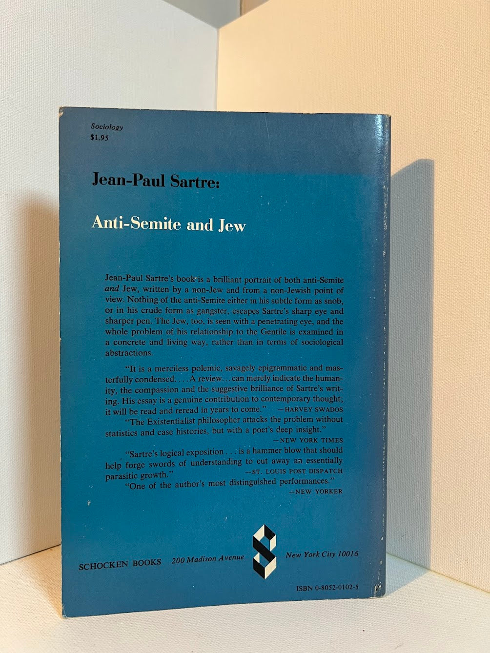 Anti-Semite and Jew by Jean Paul Sartre