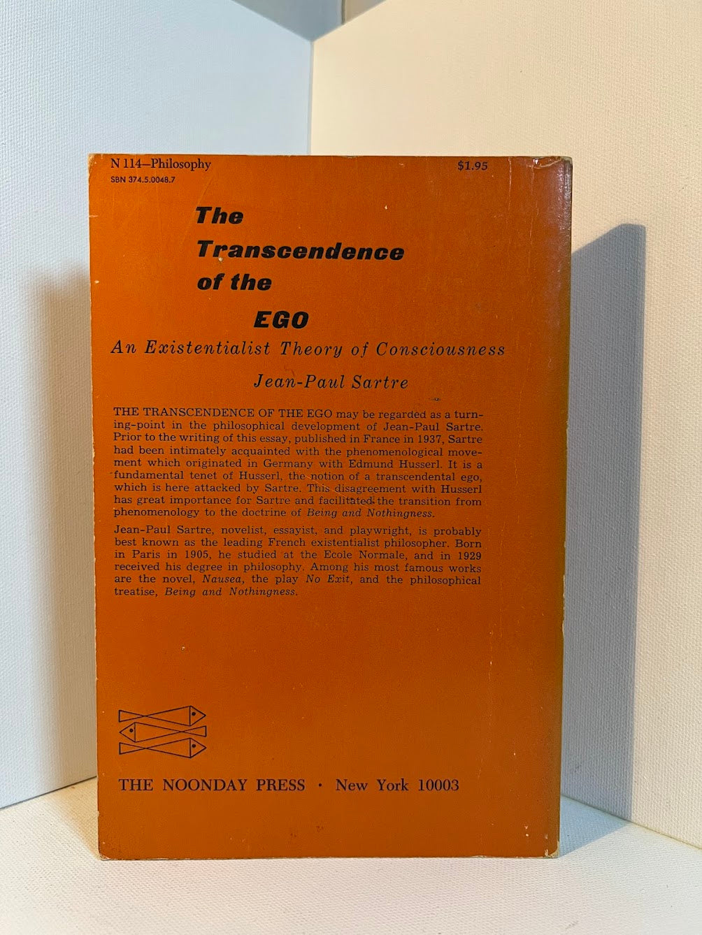 The Transcendence of the Ego by Jean Paul Sartre