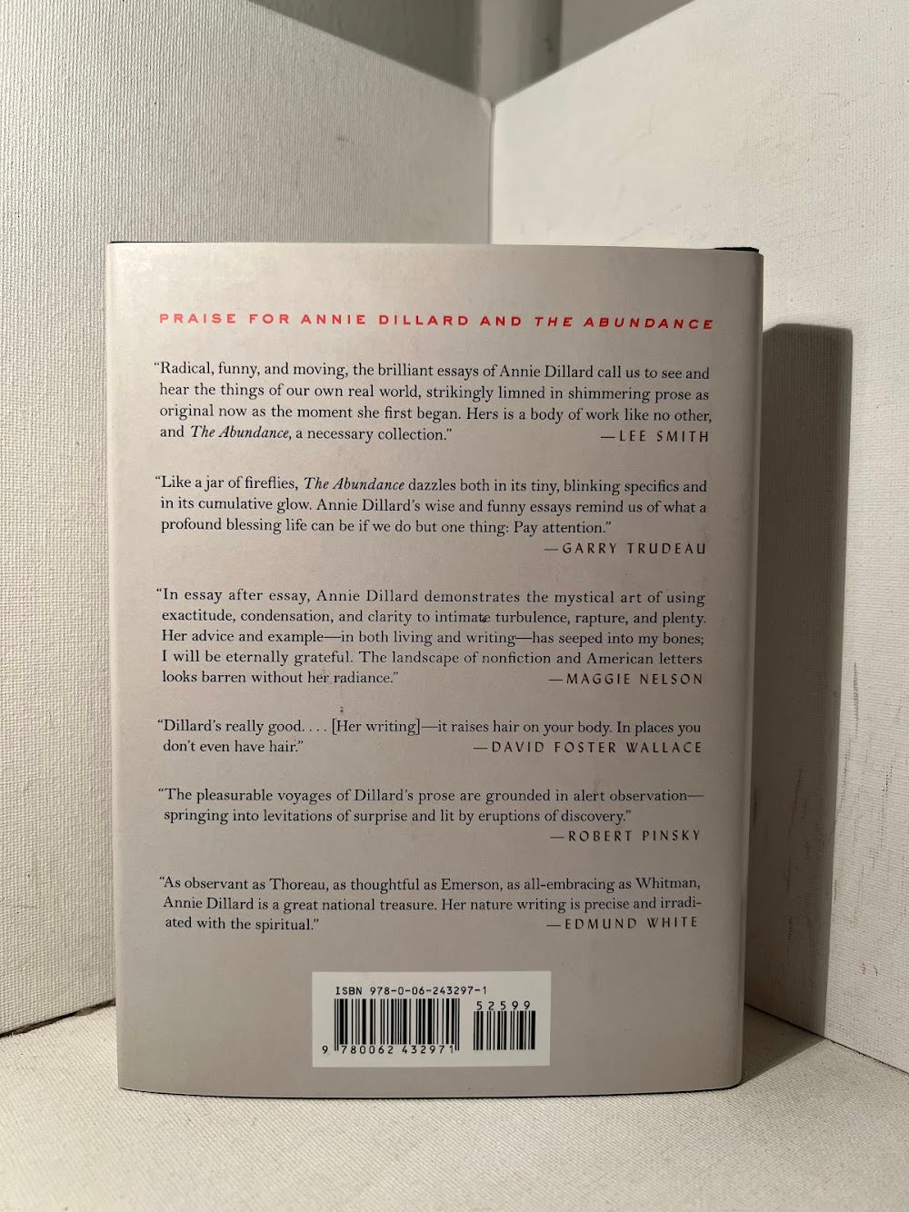 The Abundance by Annie Dillard