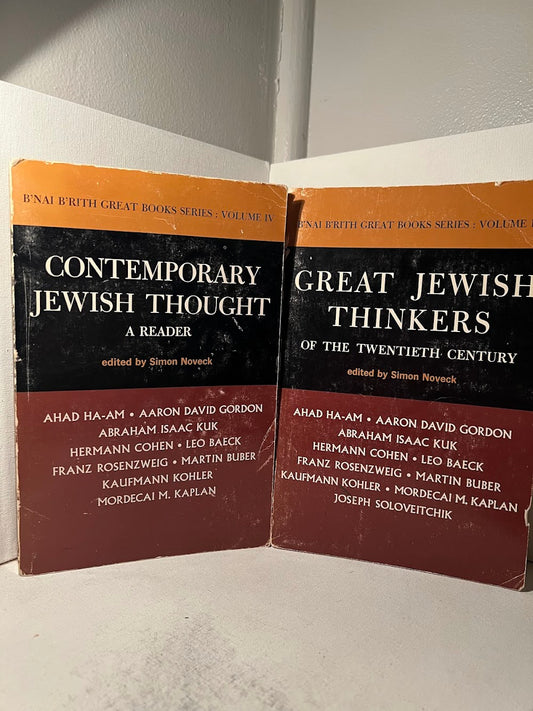 Contemporary Jewish Thought & Great Jewish Thinkers