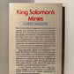 King Solomon's Mines by H. Rider Haggard