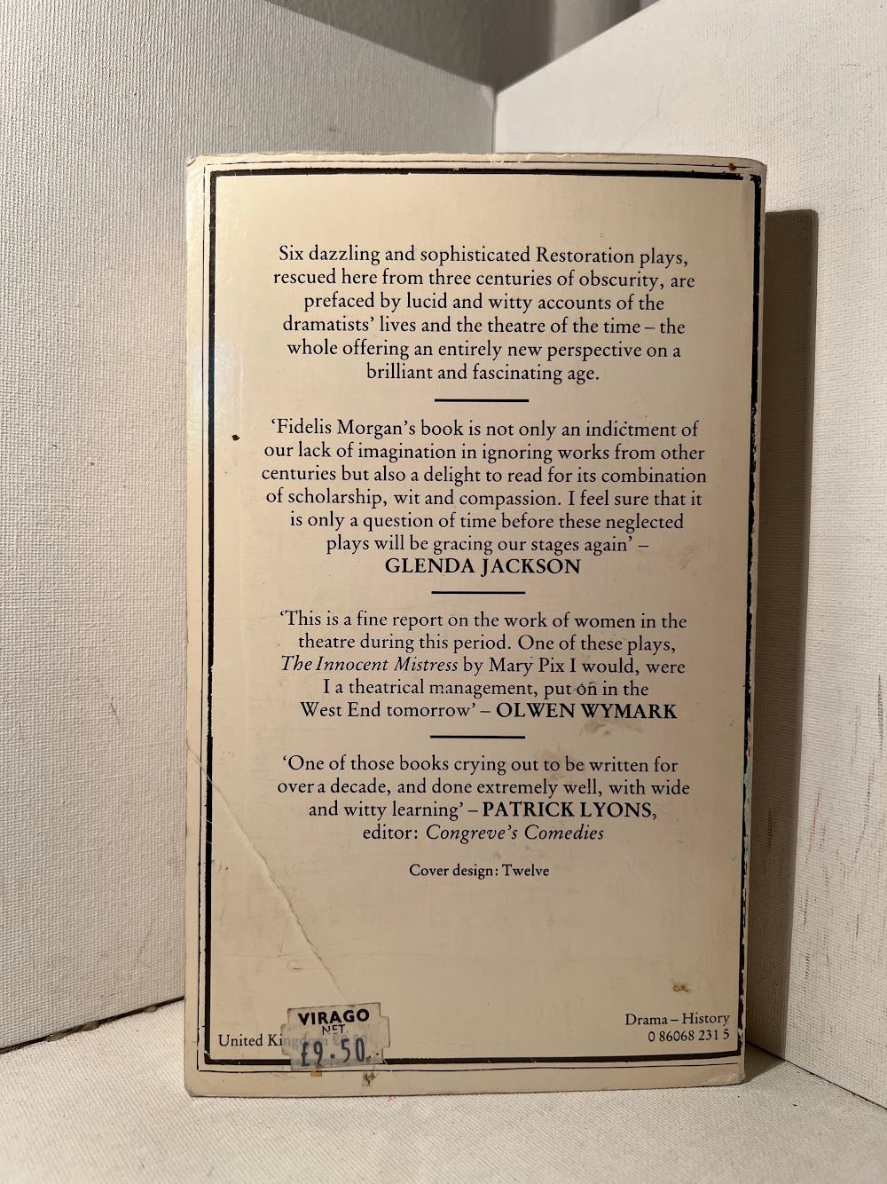 The Female Wits: Women Playwrights of the Restoration edited by Fidelis Morgan