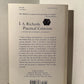 Practical Criticism by I.A. Richards