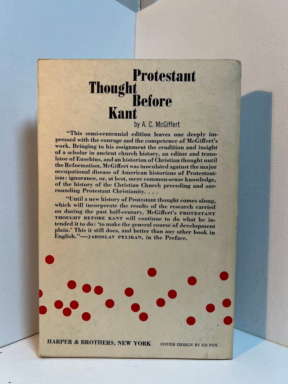 Protestant Thought Before Kant by A.C. McGiffert