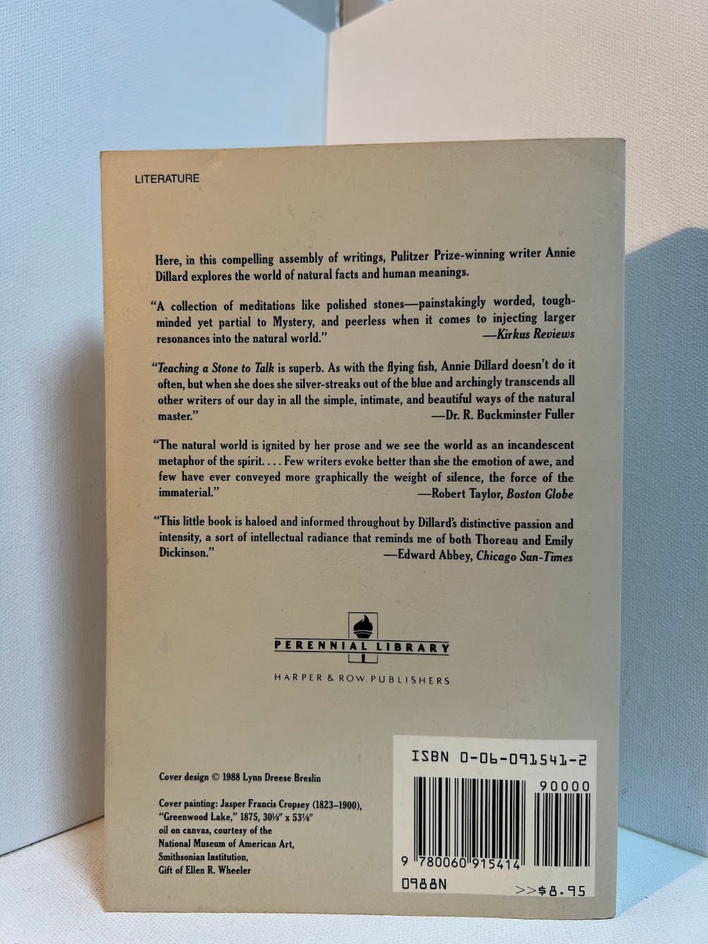 Teaching A Stone To Talk by Annie Dillard