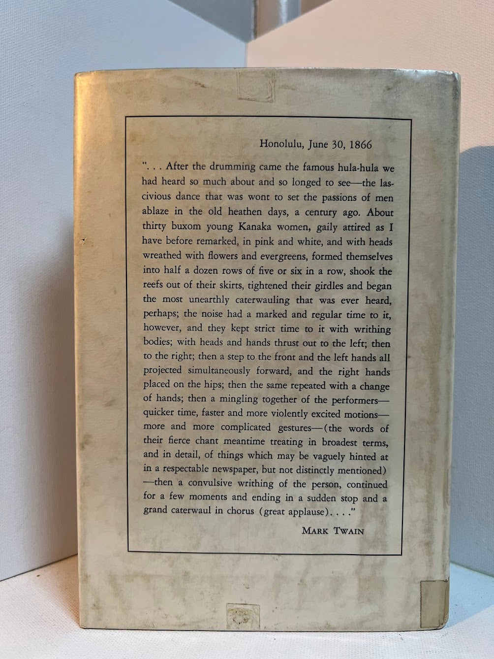 Mark Twain's Letters From Hawaii edited by A. Grove Day