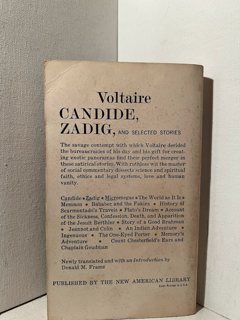 Candide, Zadig and Selected Stories by Voltaire