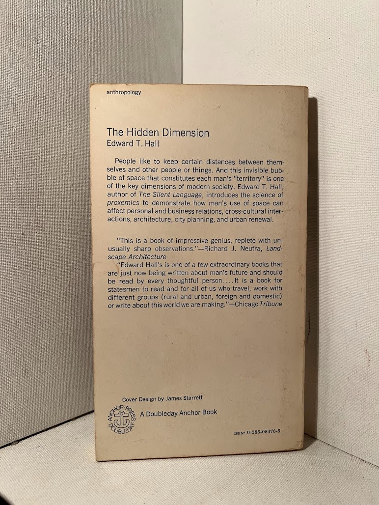 The Hidden Dimension by Edward T. Hall