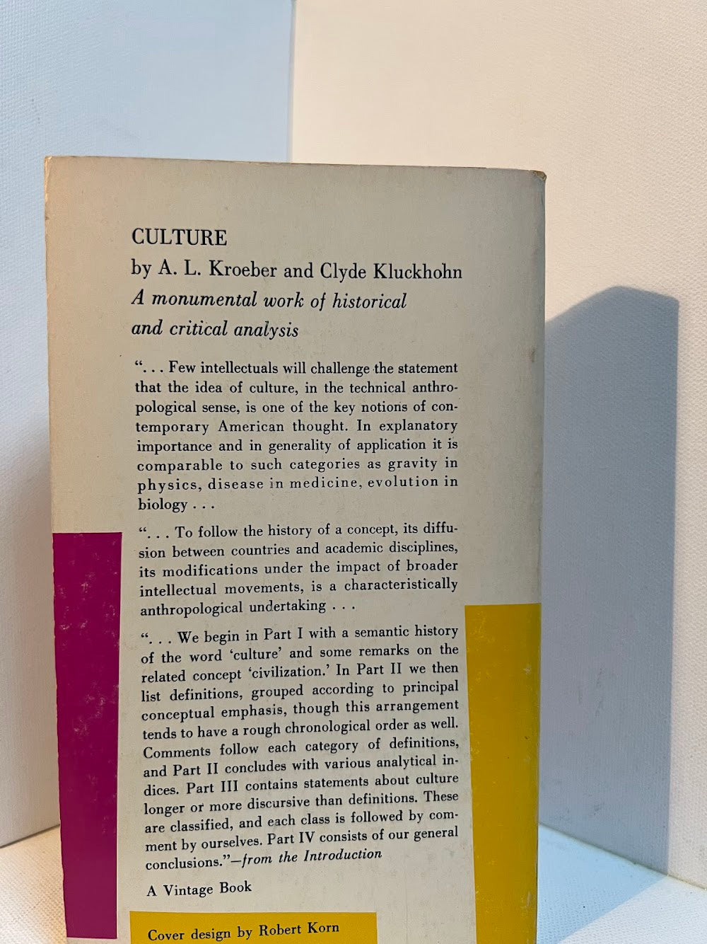 Culture by A.L. Kroeber and Clyde Kluckhohn