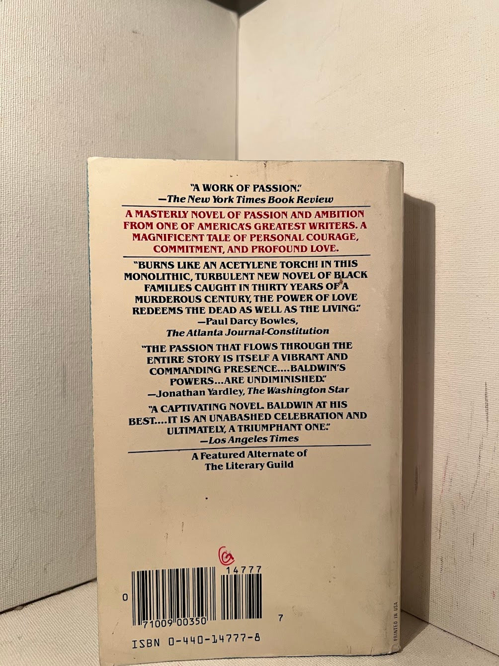 Just Above My Head by James Baldwin