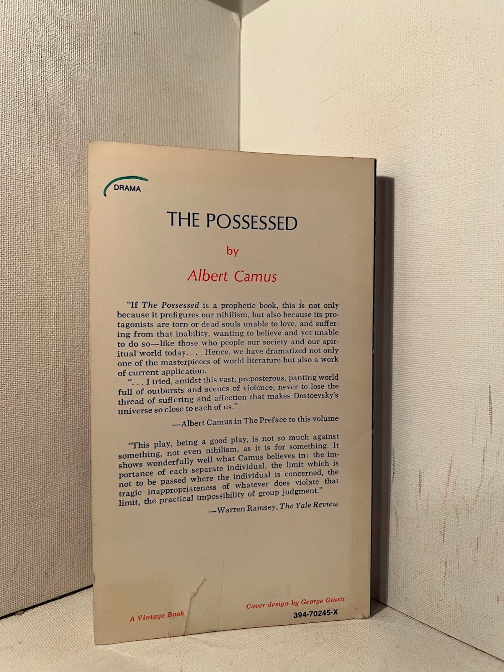 The Possessed by Albert Camus