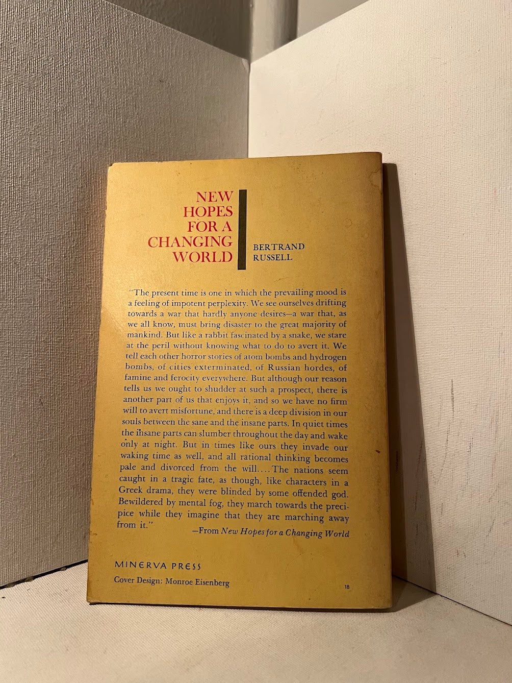 New Hopes for a Changing World by Bertrand Russell