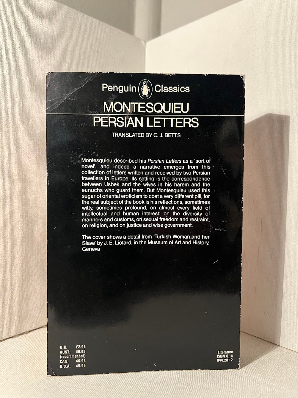 Persian Letters by Montesquieu