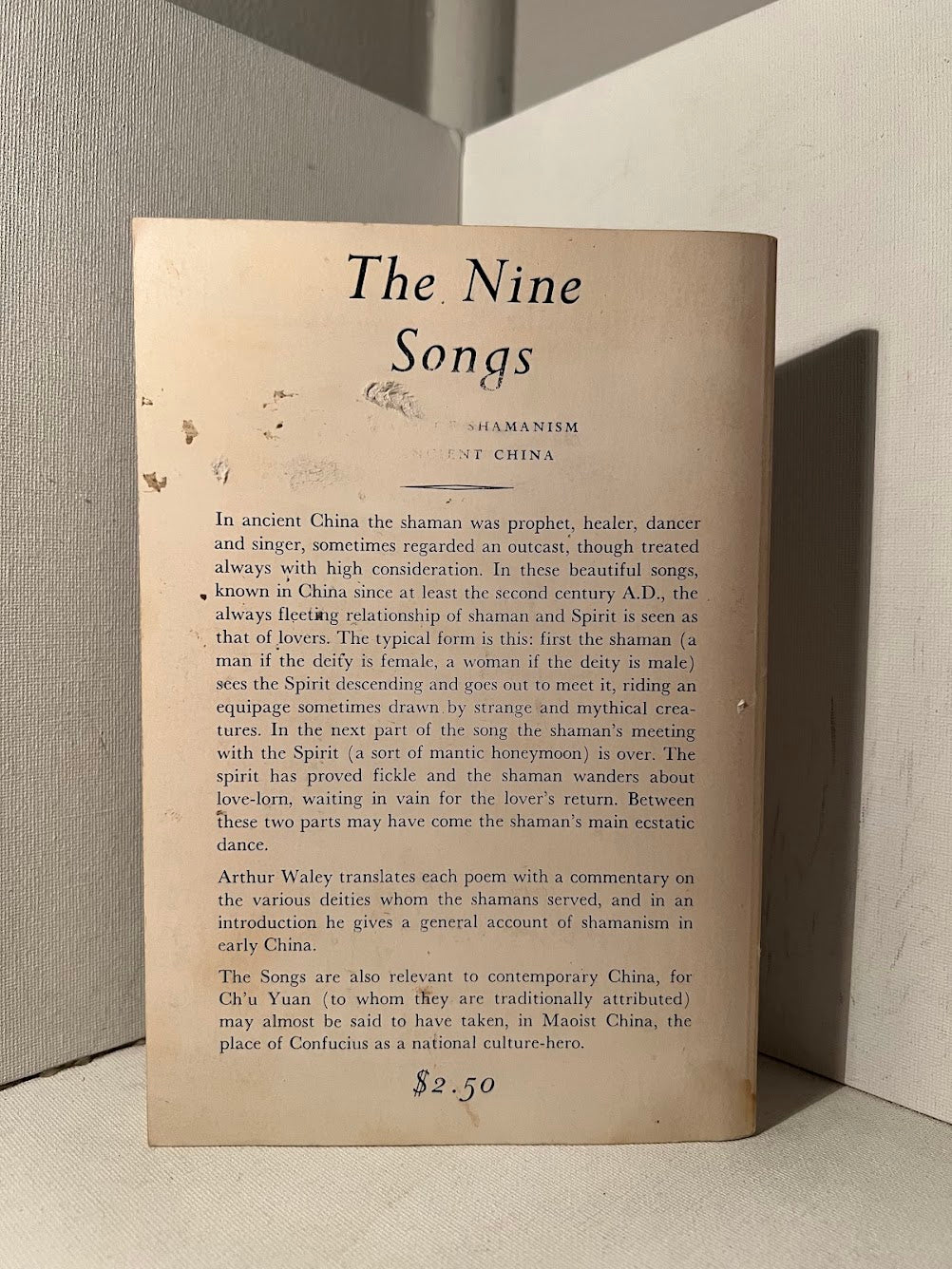 The Nine Songs by Arthur Waley