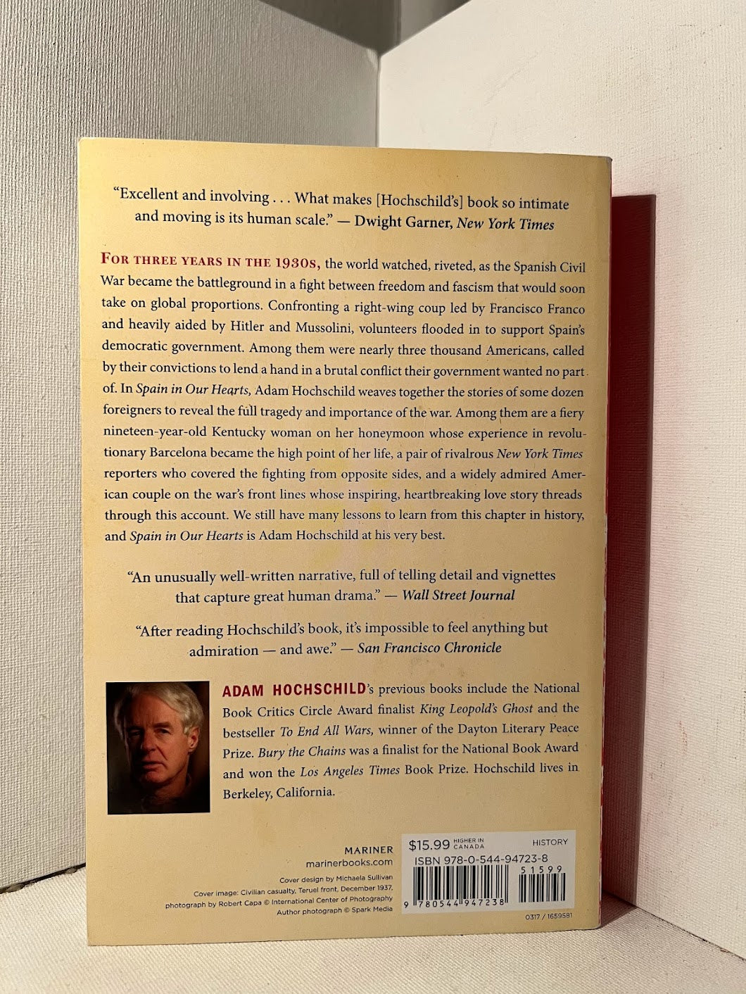 Spain in Our Hears by Adam Hochschild