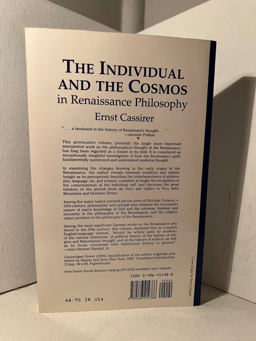 The Individual and the Cosmos in Renaissance Philosophy by Ernst Cassirer