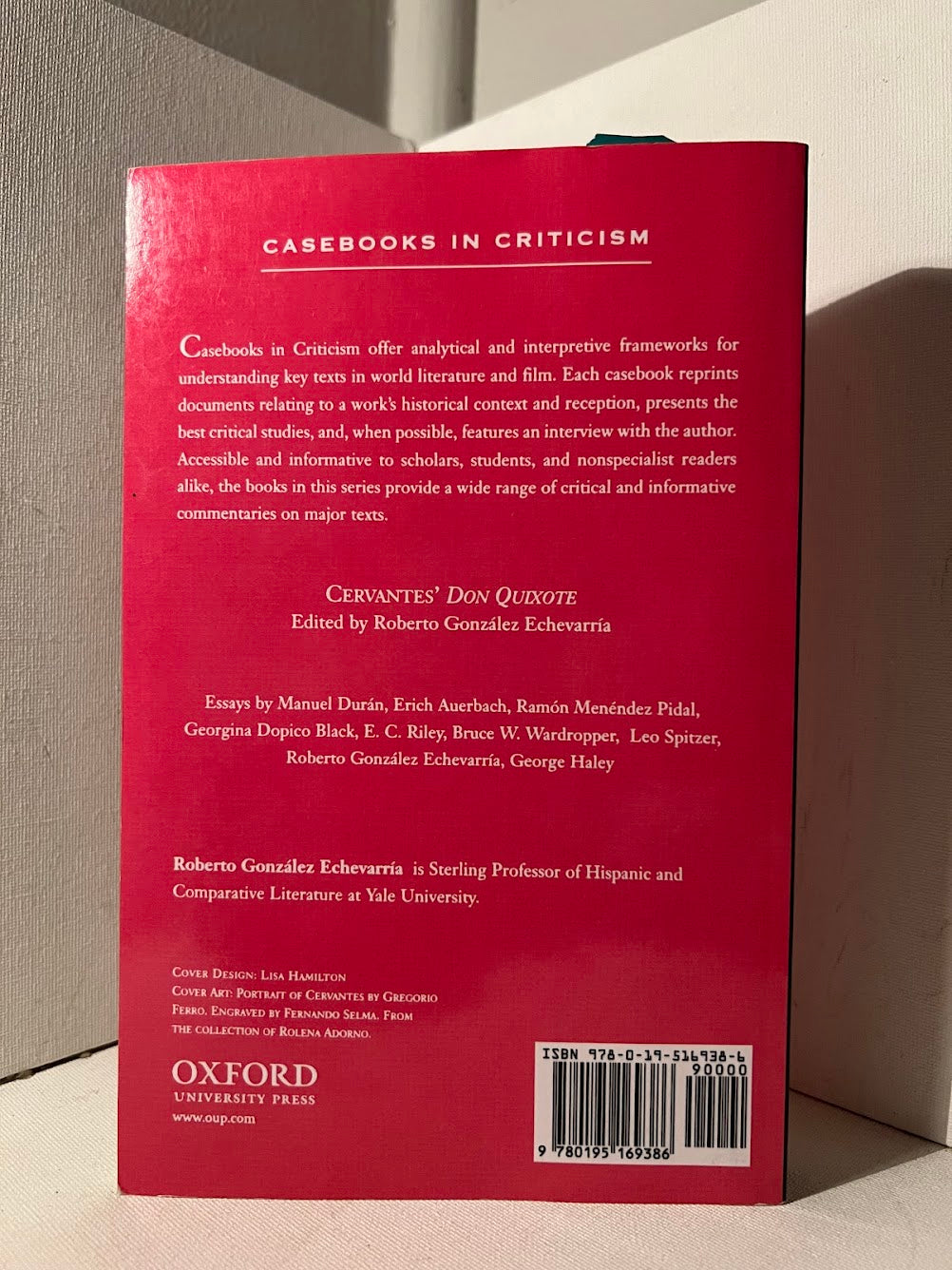 Cervantes' Don Quixote: A Casebook edited by Roberto Gonzalez Echevarria