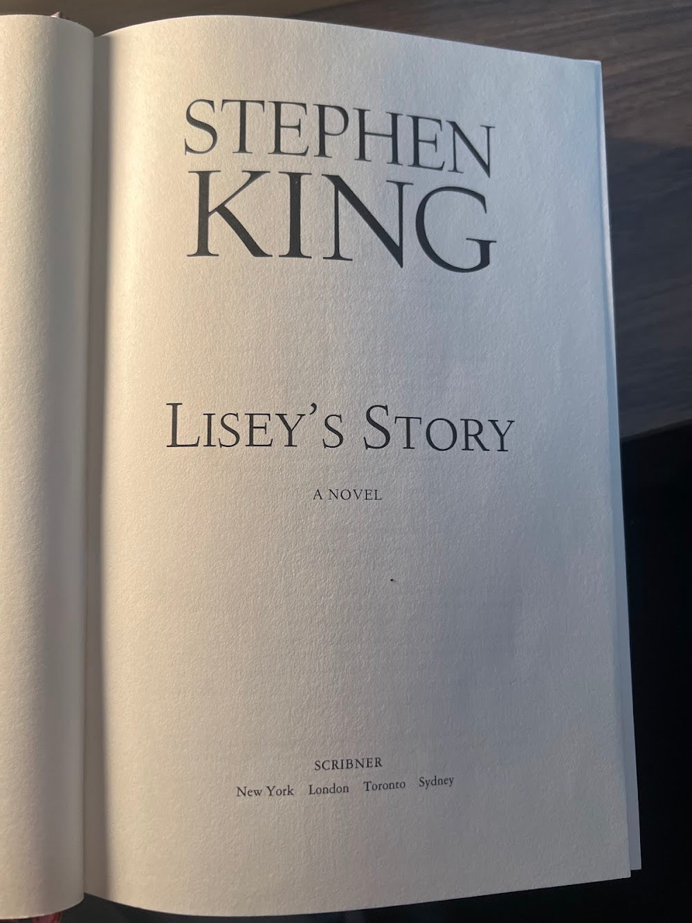 Lisey's Story by Stephen King