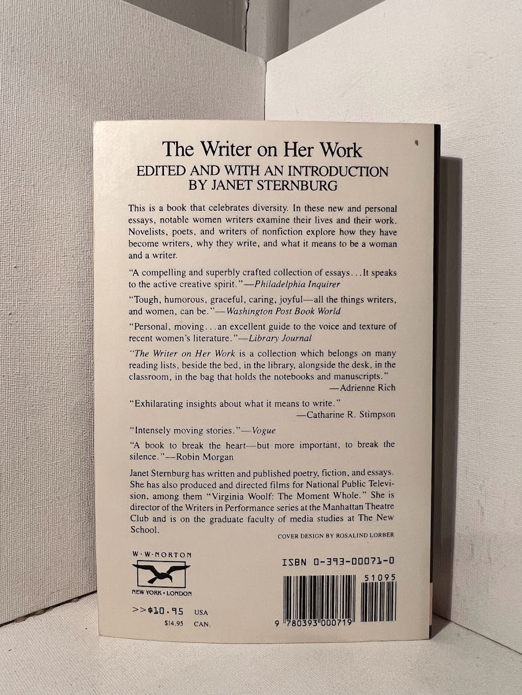 The Writer on Her Work edited by Janet Sternburg