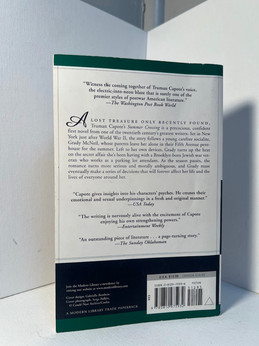 Summer Crossing by Truman Capote