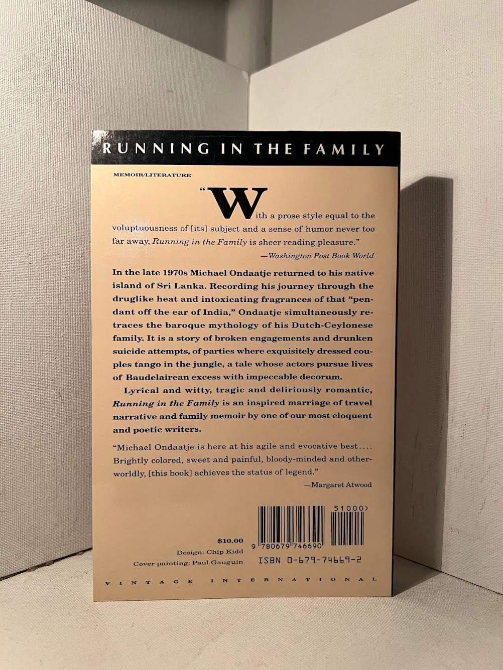 Running in the Family by Michael Ondaatje