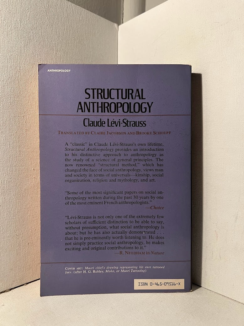 Structural Anthropology by Claude Levi Strauss