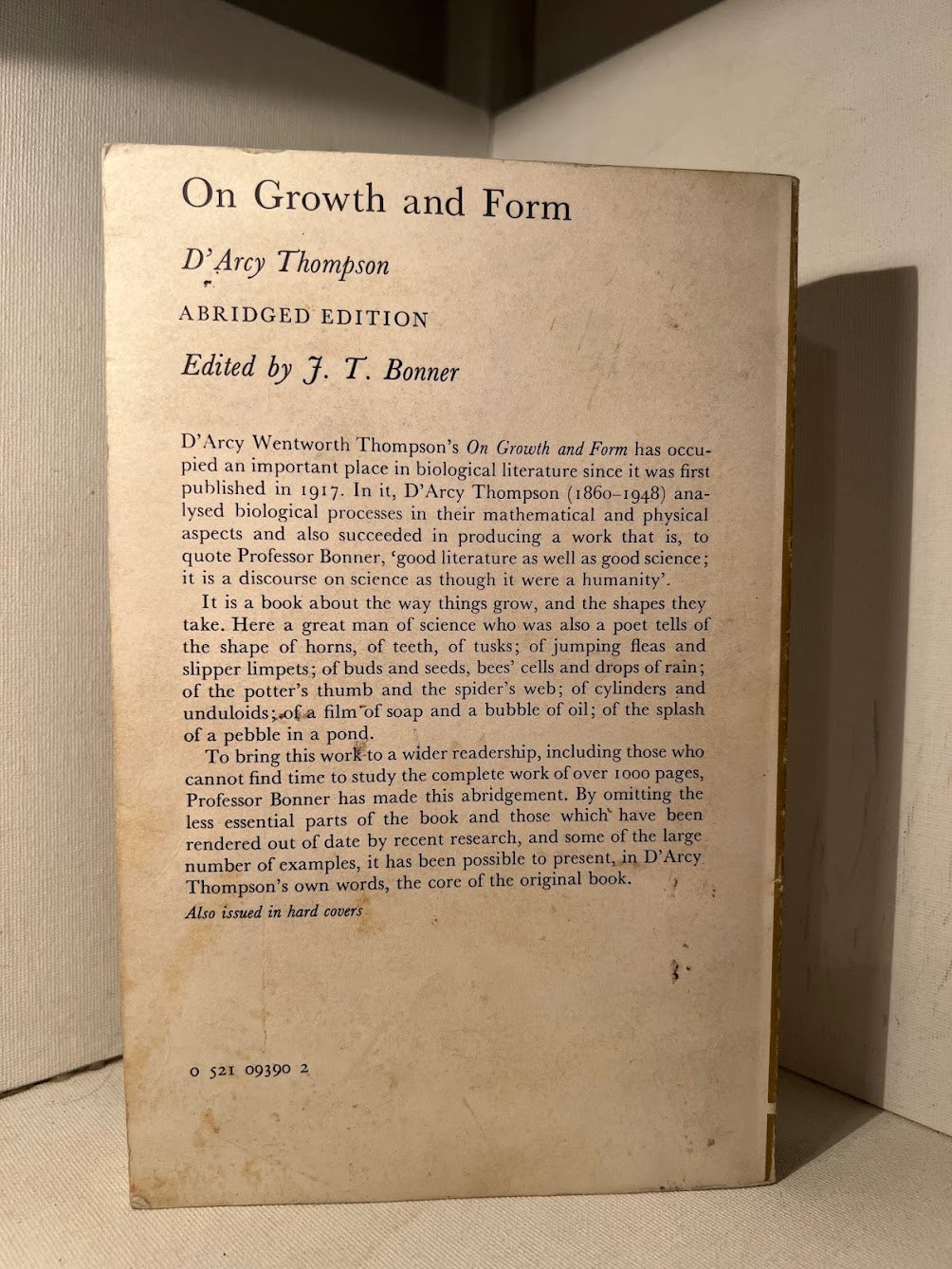 On Growth and Form by D'Arcy Thompson