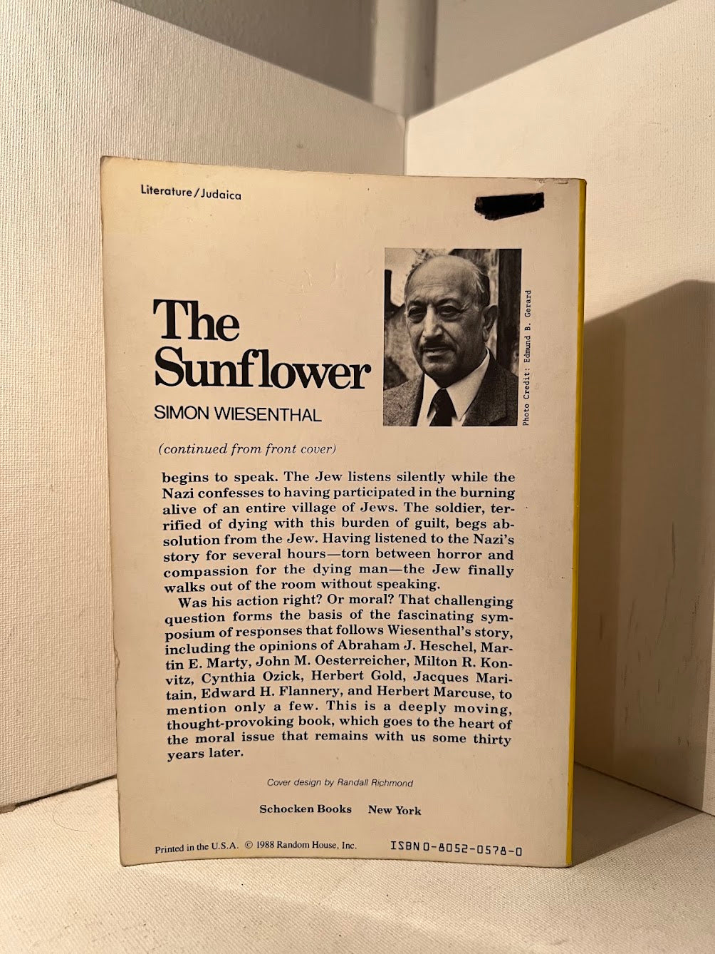 The Sunflower by Simon Wiesenthal