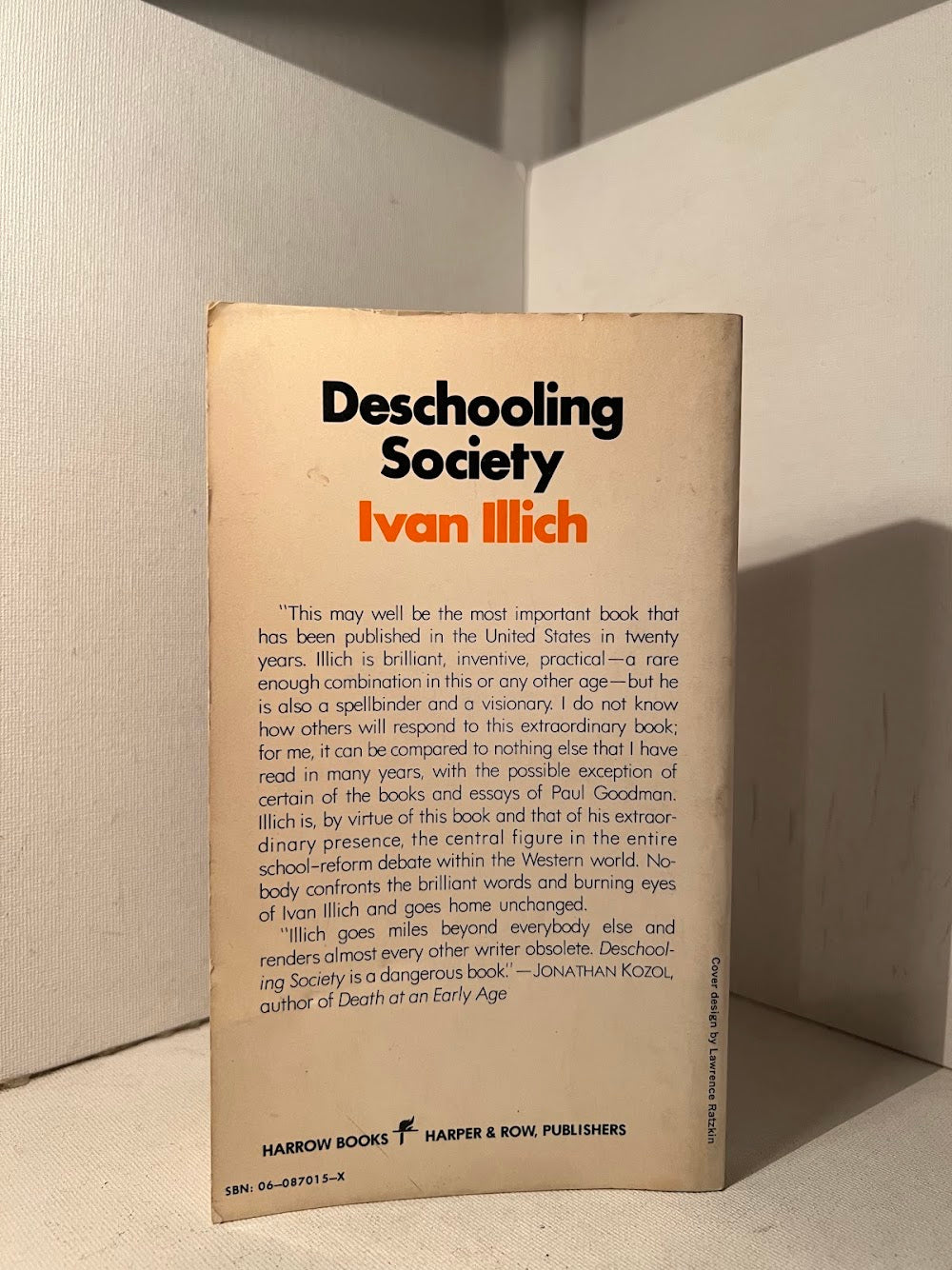 Deschooling Society by Ivan Illich