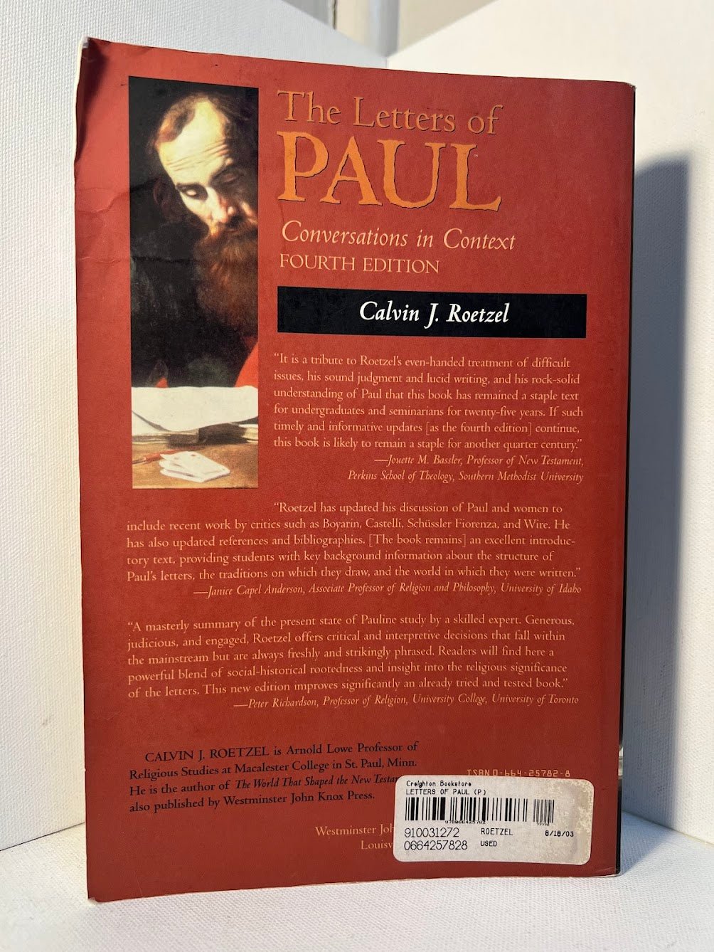 The Letters of Paul - Conversations in Context by Calvin J. Roetzel