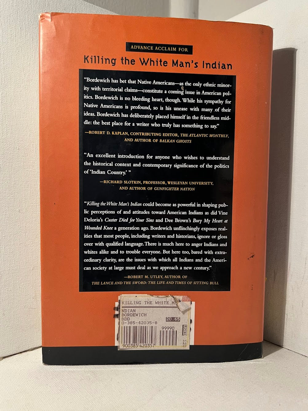 Killing the White Man's Indian by Fergus M. Bordewich