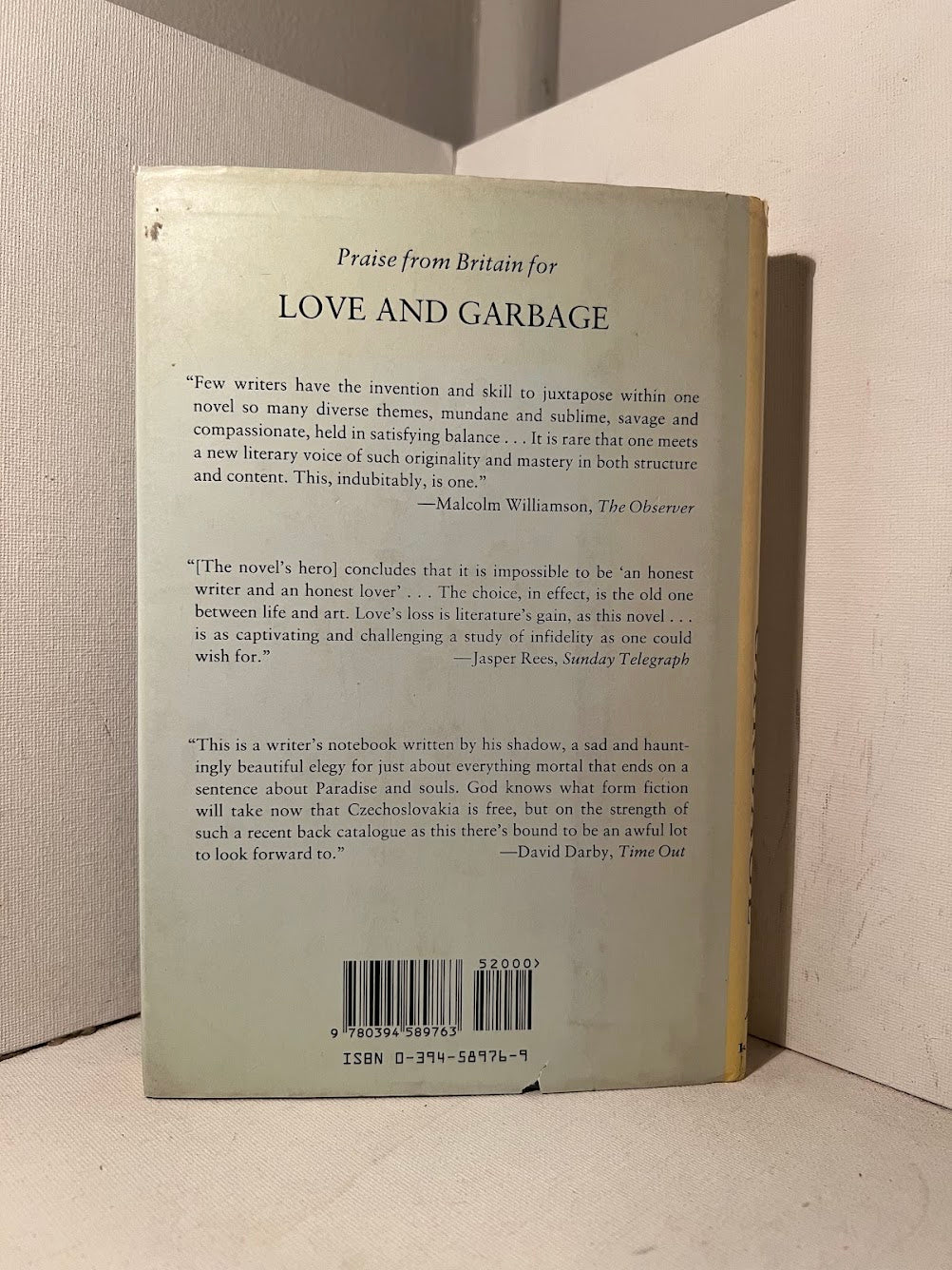 Love and Garbage by Ivan Klima