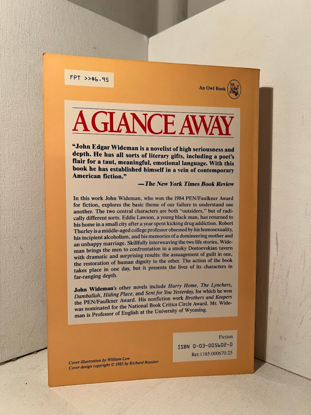 A Glance Away by John Edgar Wideman