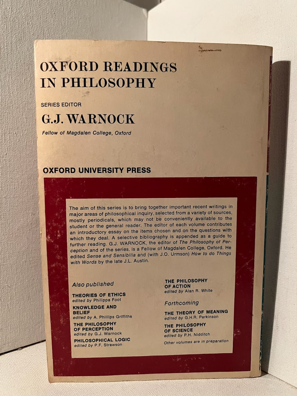 Political Philosophy edited by Anthony Quinton