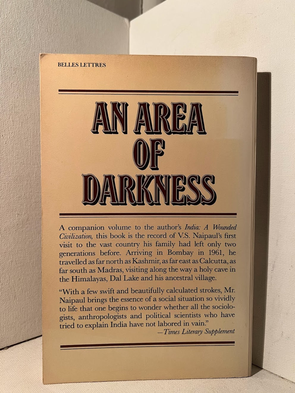 An Area of Darkness by V.S. Naipaul