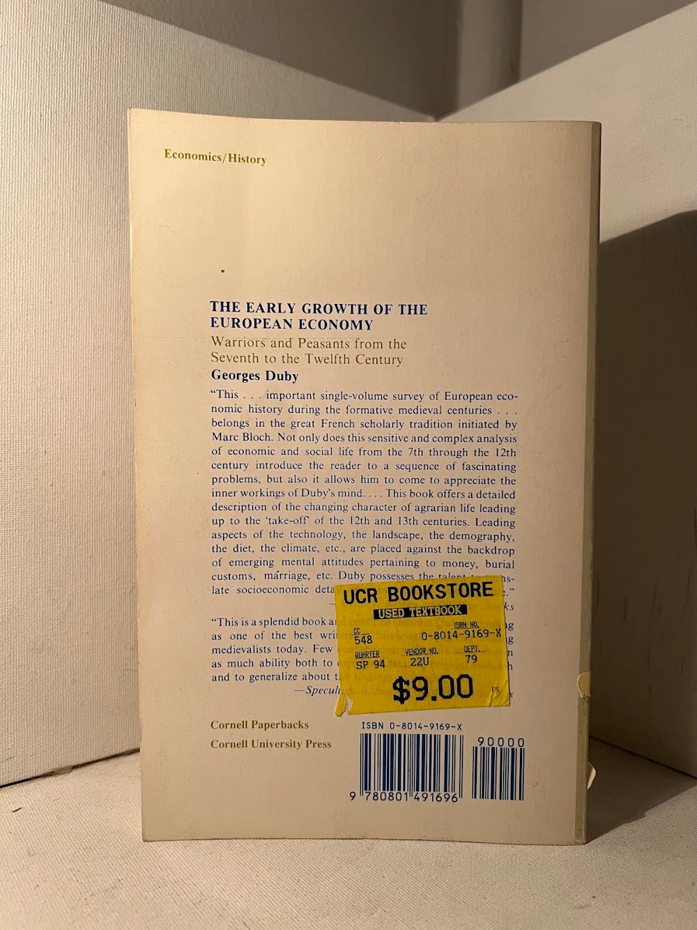 The Early Growth of the European Economy by Georges Duby