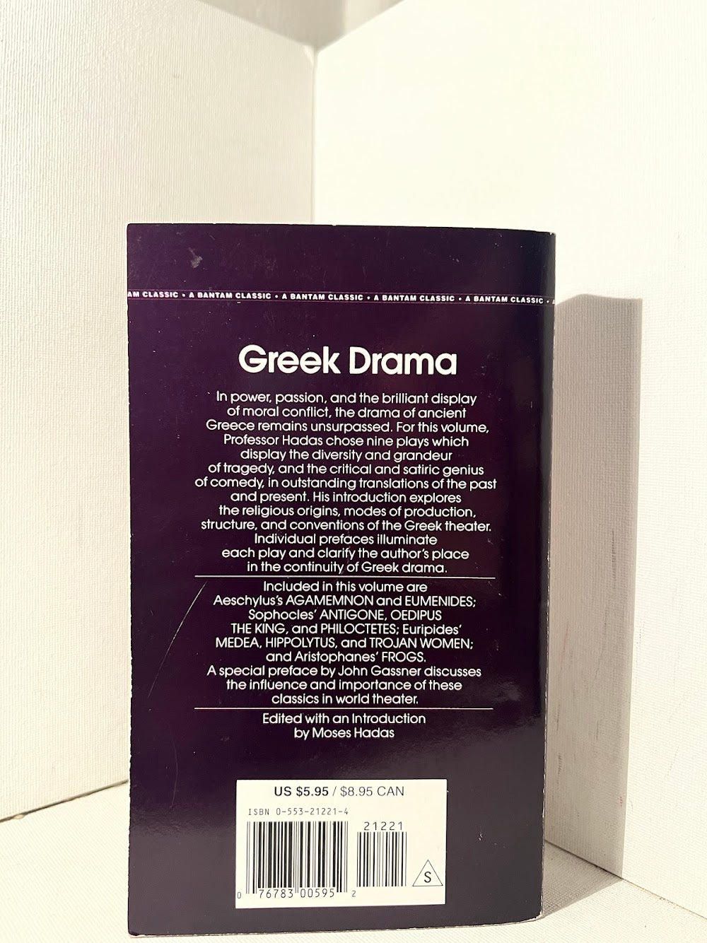 Greek Drama edited by Moses Hadas