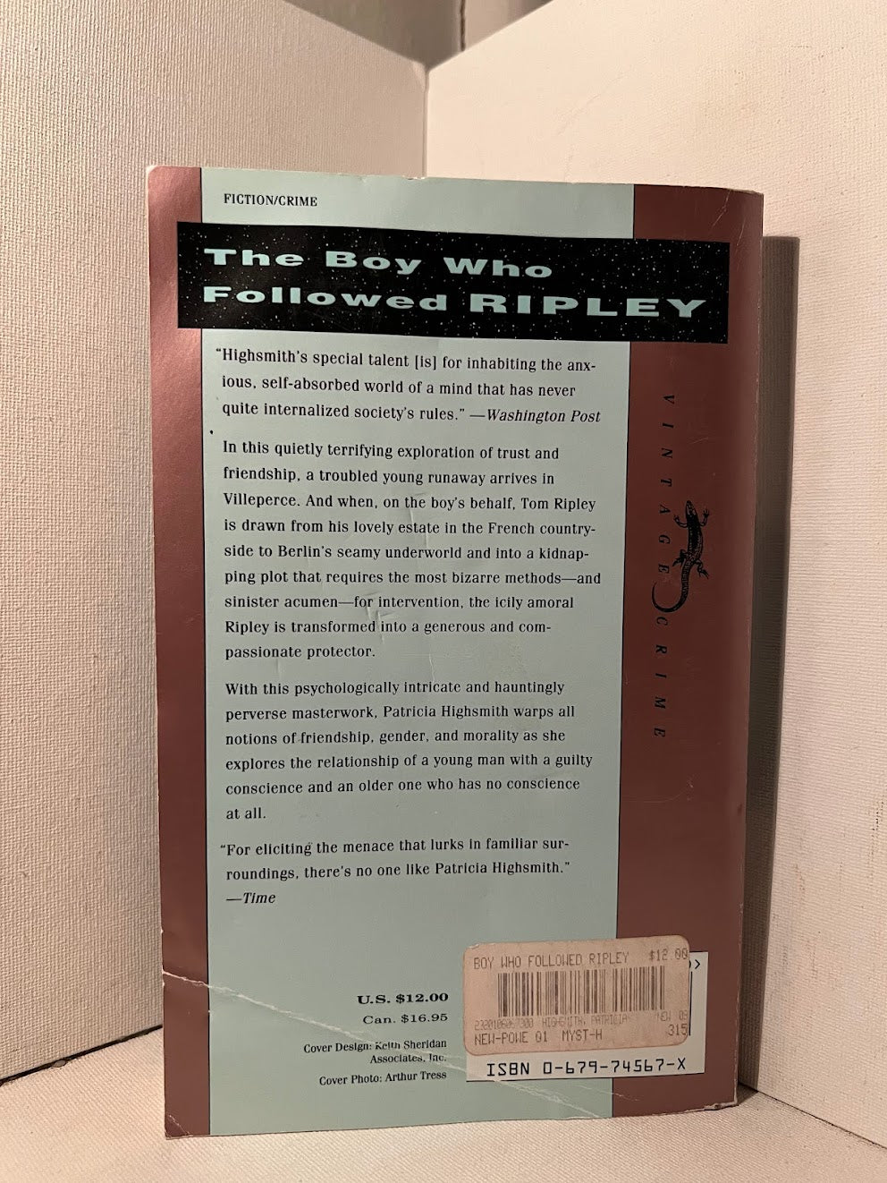 The Boy Who Followed Ripley by Patricia Highsmith