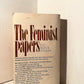 The Feminist Papers edited by Alice S. Rossi