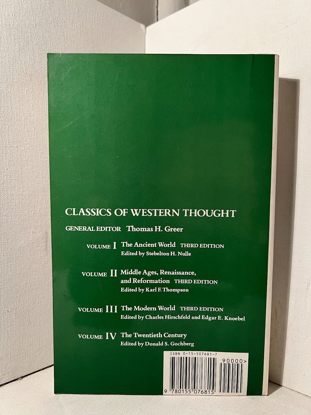 Classics of Western Thought: The Twentieth Century