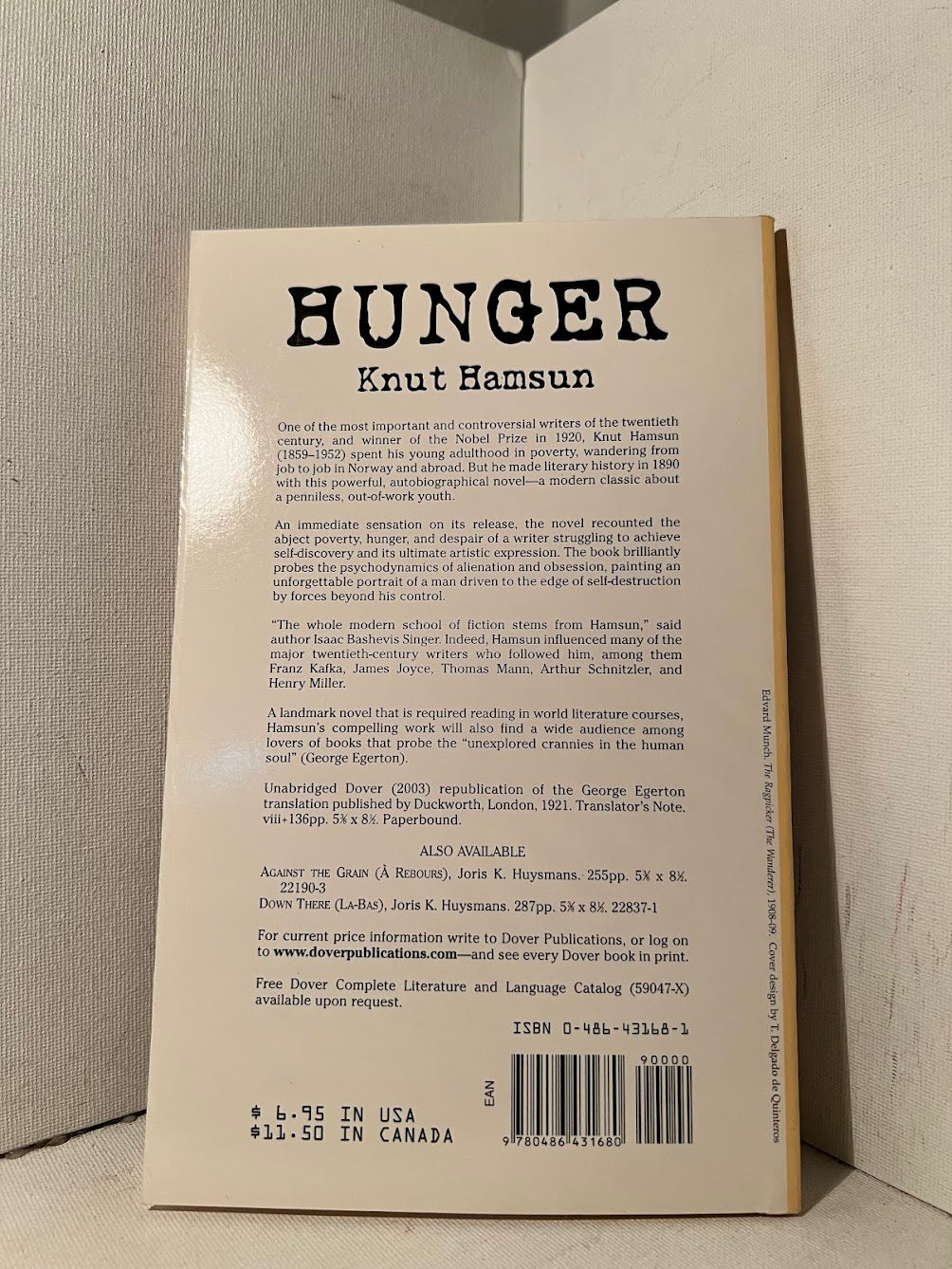 Hunger by Knut Hamsun