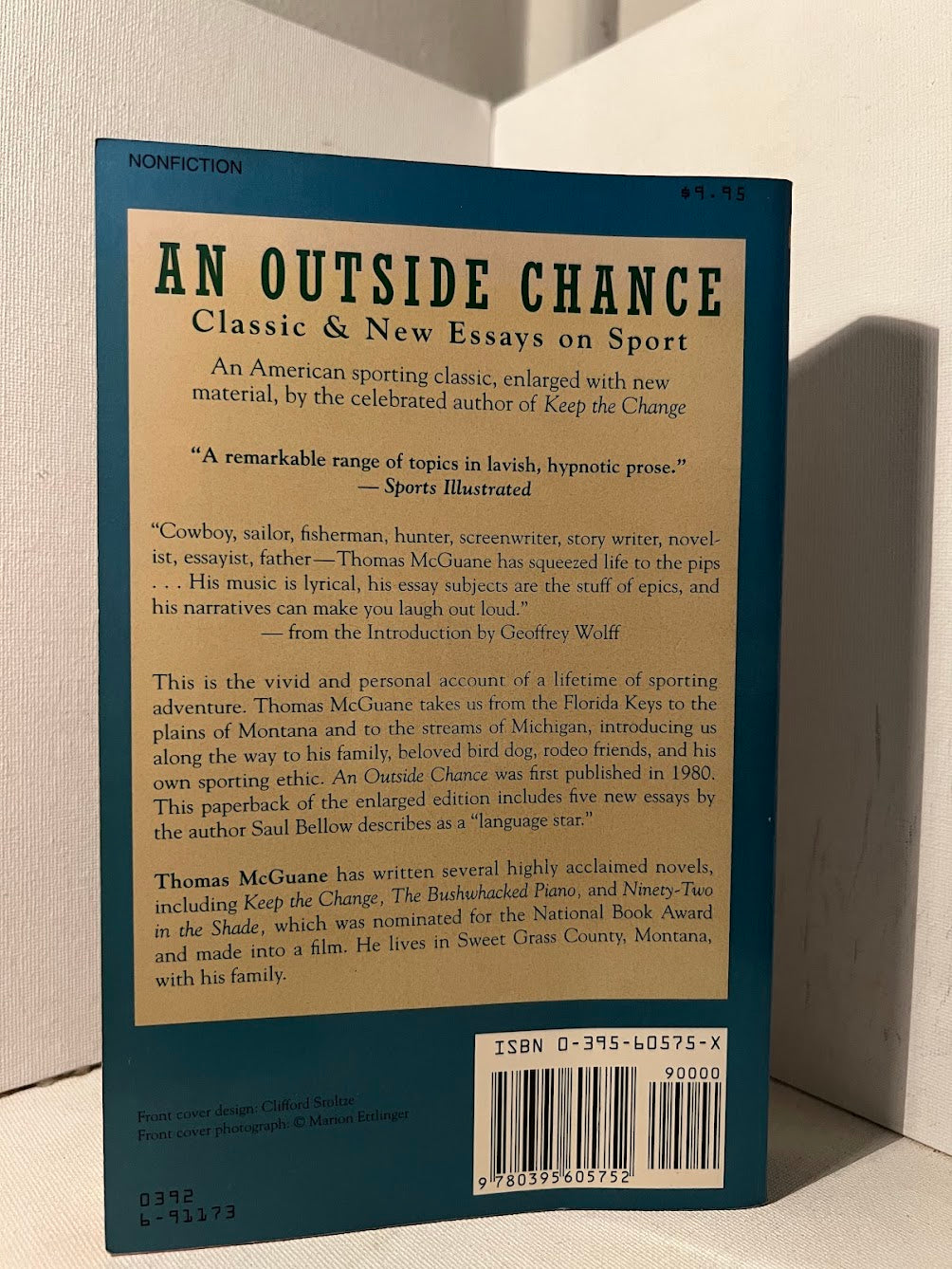 Outside Chance - Classic & New Essays on Sport by Thomas McGuane