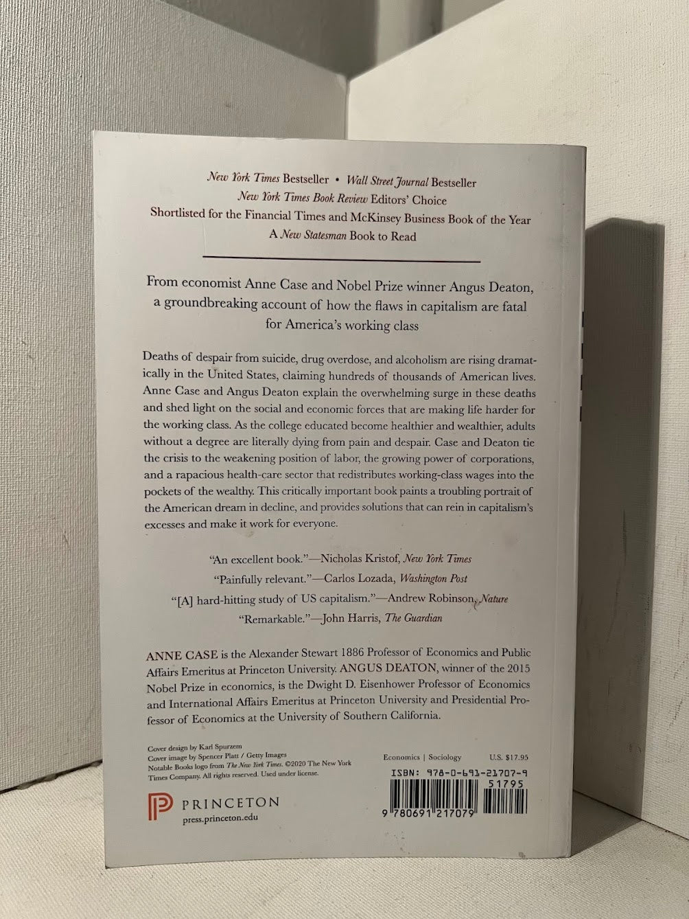 Deaths of Despair and the Future of Capitalism by Anne Case & Angus Deaton