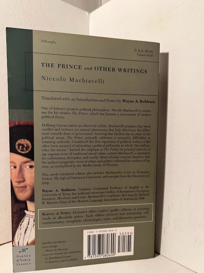 The Prince and Other Writings by Niccolo Machiavelli