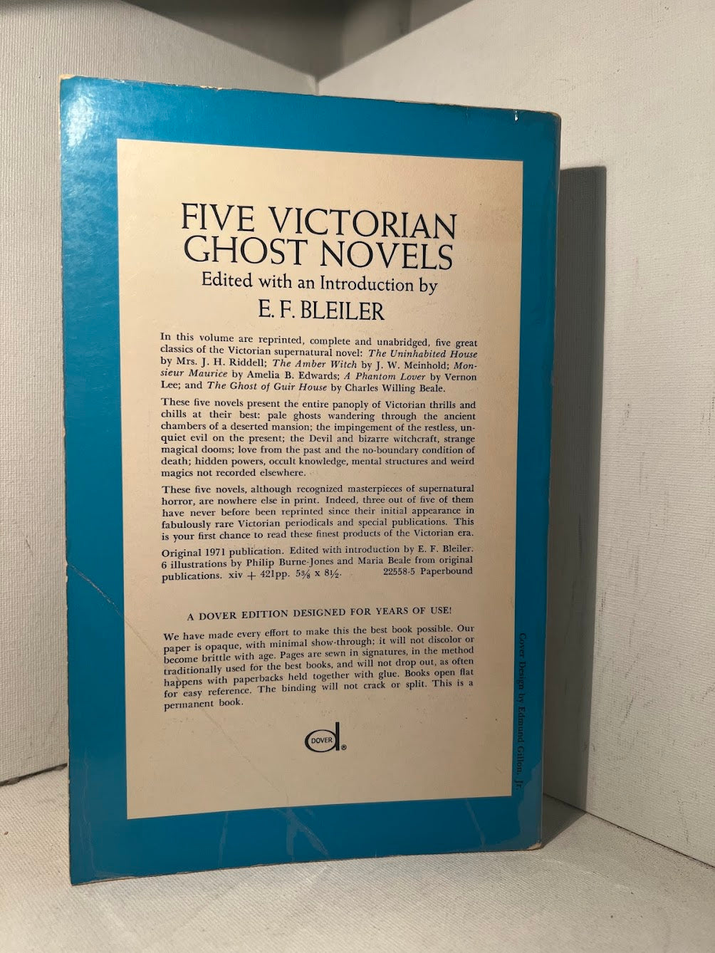 Five Victorian Ghost Novels edited by E.F. Bleiler