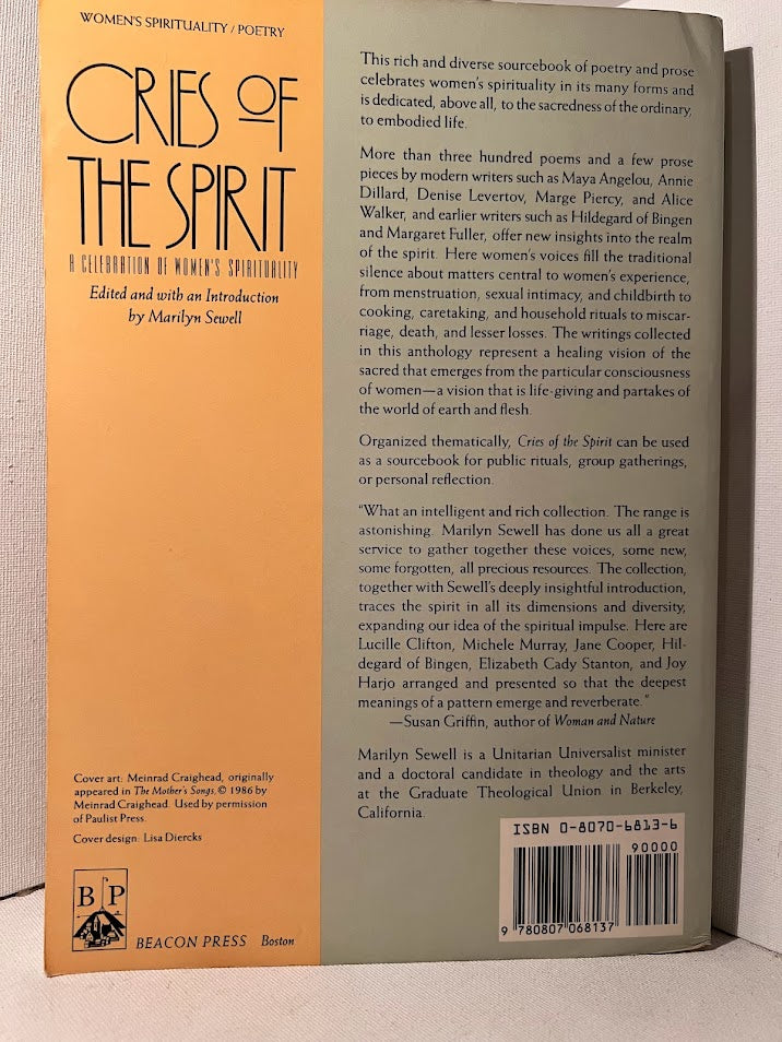 Cries of the Spirit: A Celebration of Women's Spirituality edited by Marilyn Sewell