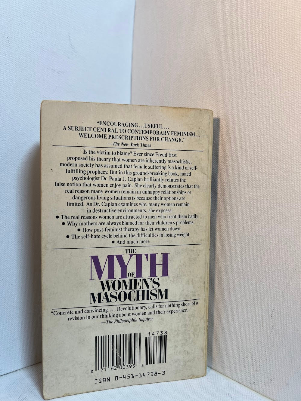 The Myth of Women's Masochism by Paula J. Caplan