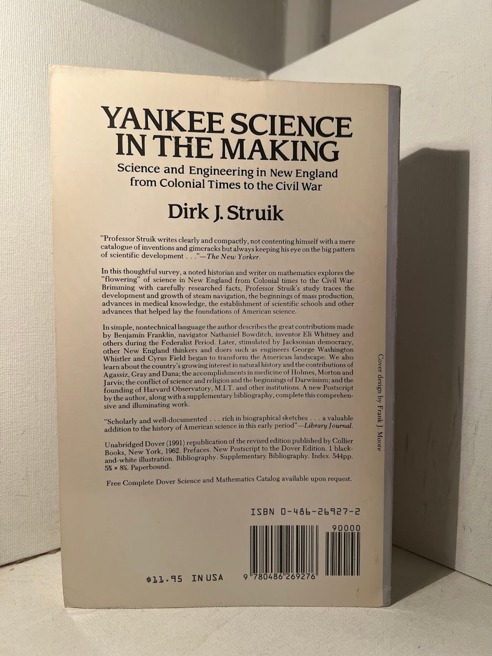 Yankee Science in the Making by Dirk J. Struik