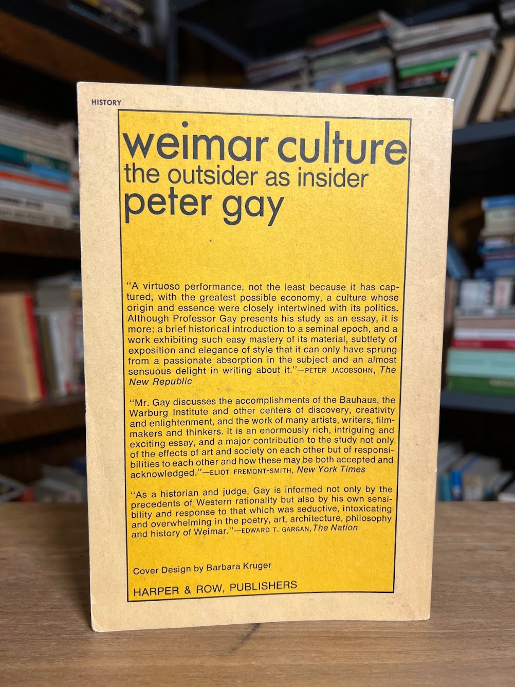 Weimar Culture by Peter Gay